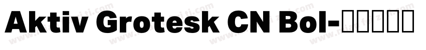 Aktiv Grotesk CN Bol字体转换